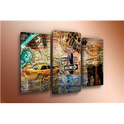 Модульная картина на  метале - m-002460 - Модульная картины, Репродукции, Декоративные панно, Декор стен