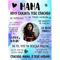 Картина на холсте по фото Модульные картины Печать портретов на холсте Мотивационный постер