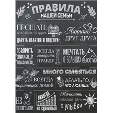 Картина на холсте по фото Модульные картины Печать портретов на холсте Правила дома - Постер