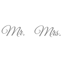 Портреты картины репродукции на заказ - Трафарет Mr. Mrs.