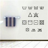 Портреты картины репродукции на заказ - Трафарет Таблички стирки