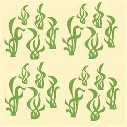 Трафарет Водоросли - Модульная картины, Репродукции, Декоративные панно, Декор стен
