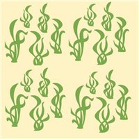 Портреты картины репродукции на заказ - Трафарет Водоросли