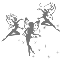 Портреты картины репродукции на заказ - Трафарет Мультипликационные феи