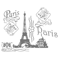 Портреты картины репродукции на заказ - Трафарет Paris