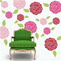 Портреты картины репродукции на заказ - Трафарет Розовые мечты