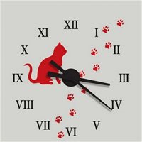 Трафарет Часы Кошачьи лапки