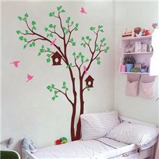 Картина на холсте по фото Модульные картины Печать портретов на холсте Трафарет Дерево с скворечниками