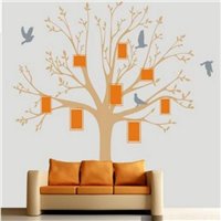 Трафарет Набор фоторамки+дерево+птицы