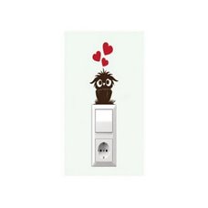 Картина на холсте по фото Модульные картины Печать портретов на холсте Трафарет Совенок на розетку