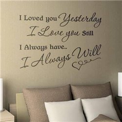 Трафарет I loved you yesterday - Модульная картины, Репродукции, Декоративные панно, Декор стен