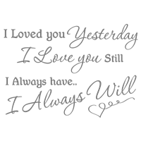 Портреты картины репродукции на заказ - Трафарет I loved you yesterday