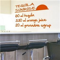 Портреты картины репродукции на заказ - Трафарет TEQUILA SUNRISE