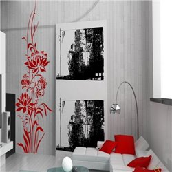 Трафарет Грация цветов - Модульная картины, Репродукции, Декоративные панно, Декор стен
