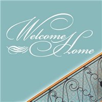 Портреты картины репродукции на заказ - Трафарет Welcome home добро пожаловать домой