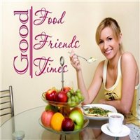 Портреты картины репродукции на заказ - Трафарет Хорошая еда/друзья/время