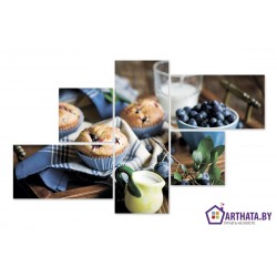 Завтрак на даче - Модульная картины, Репродукции, Декоративные панно, Декор стен