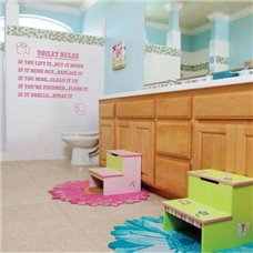 Картина на холсте по фото Модульные картины Печать портретов на холсте Трафарет Правила в туалете
