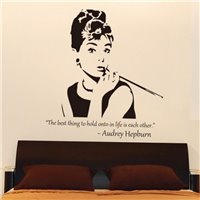 Трафарет Одри Хепберн