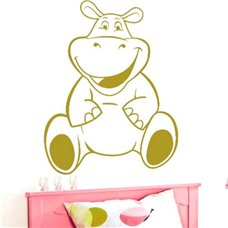Картина на холсте по фото Модульные картины Печать портретов на холсте Трафарет Бегемотик Джордж
