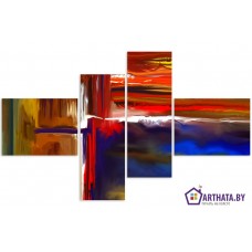 Картина на холсте по фото Модульные картины Печать портретов на холсте Цветные волны