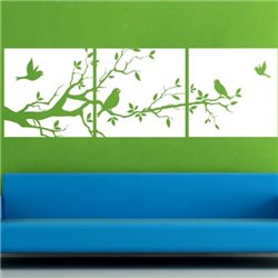 Трафарет Птичья благодать - Модульная картины, Репродукции, Декоративные панно, Декор стен