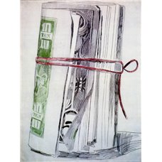 Картина на холсте по фото Модульные картины Печать портретов на холсте Roll of bills