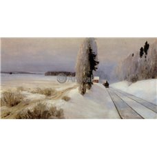 Картина на холсте по фото Модульные картины Печать портретов на холсте Зимний пейзаж, Бёхово