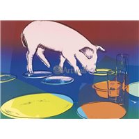 Портреты картины репродукции на заказ - Обед свиньи
