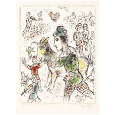 Картина на холсте по фото Модульные картины Печать портретов на холсте Клоун с желтой козой