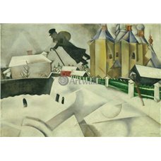 Картина на холсте по фото Модульные картины Печать портретов на холсте Над Витебском