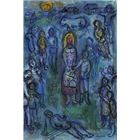 Портреты картины репродукции на заказ - Окружение женщины с красным лицом