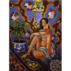 Картина на холсте по фото Модульные картины Печать портретов на холсте Декоративная фигура на орнаментальном фоне