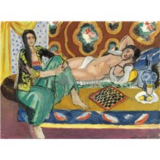 Картина на холсте по фото Модульные картины Печать портретов на холсте Одалиски, играющие в шашки