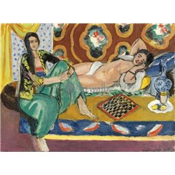 Одалиски, играющие в шашки - Модульная картины, Репродукции, Декоративные панно, Декор стен