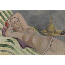 Картина на холсте по фото Модульные картины Печать портретов на холсте Одалиска на желто-зеленом