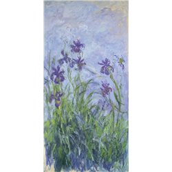 Фиолетовые ирисы - Модульная картины, Репродукции, Декоративные панно, Декор стен