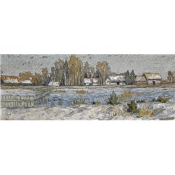 Петровичев Петр « Зимниц рейзаж» - Модульная картины, Репродукции, Декоративные панно, Декор стен