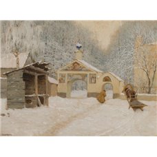 Картина на холсте по фото Модульные картины Печать портретов на холсте Леднев-Щукин Сергей «У ворот монастыря»
