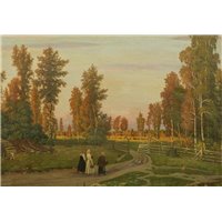 Портреты картины репродукции на заказ - Геращев «Крестьяне, возвращающие вечером домой»