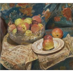 Корин Алексей «Натюрморт с яблоками» - Модульная картины, Репродукции, Декоративные панно, Декор стен