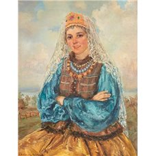 Картина на холсте по фото Модульные картины Печать портретов на холсте Кацура-Фалилеева Екатерина «Портрет девушки»