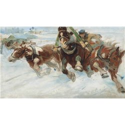 Самокиш Николай «Тройка» - Модульная картины, Репродукции, Декоративные панно, Декор стен