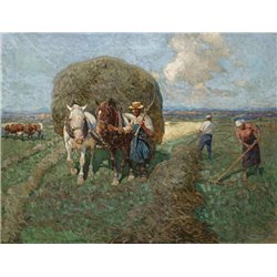 Рубо Франц «Сенокос» - Модульная картины, Репродукции, Декоративные панно, Декор стен