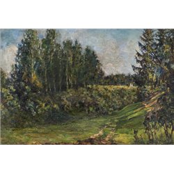 Петровичев Петр «Пейзаж» - Модульная картины, Репродукции, Декоративные панно, Декор стен