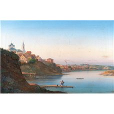 Картина на холсте по фото Модульные картины Печать портретов на холсте Степанов Петр «На реке»