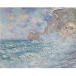 Бурное море в Этрета - Модульная картины, Репродукции, Декоративные панно, Декор стен