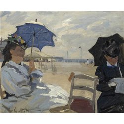Берег у Трувилля - Модульная картины, Репродукции, Декоративные панно, Декор стен