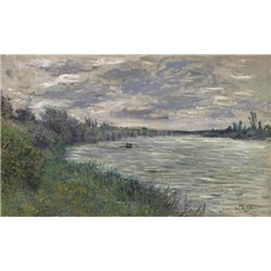 Сена окло Ветейа, ветренная погода - Модульная картины, Репродукции, Декоративные панно, Декор стен