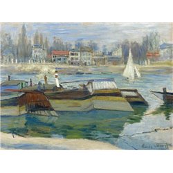Сена около Аснира - Модульная картины, Репродукции, Декоративные панно, Декор стен